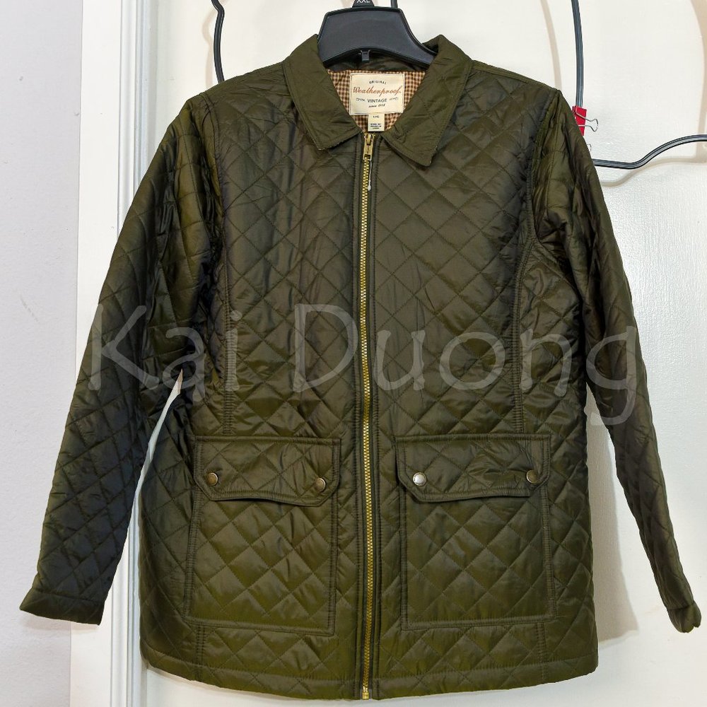Weatherproof Vintage Women's Quilted Lightweight Jacket‎  OLIVE